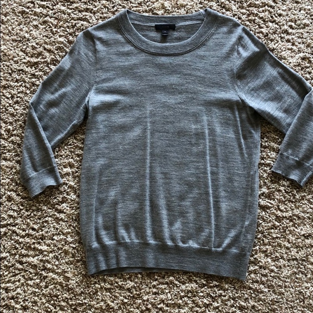 3/4 length sleeve J.Crew sweater